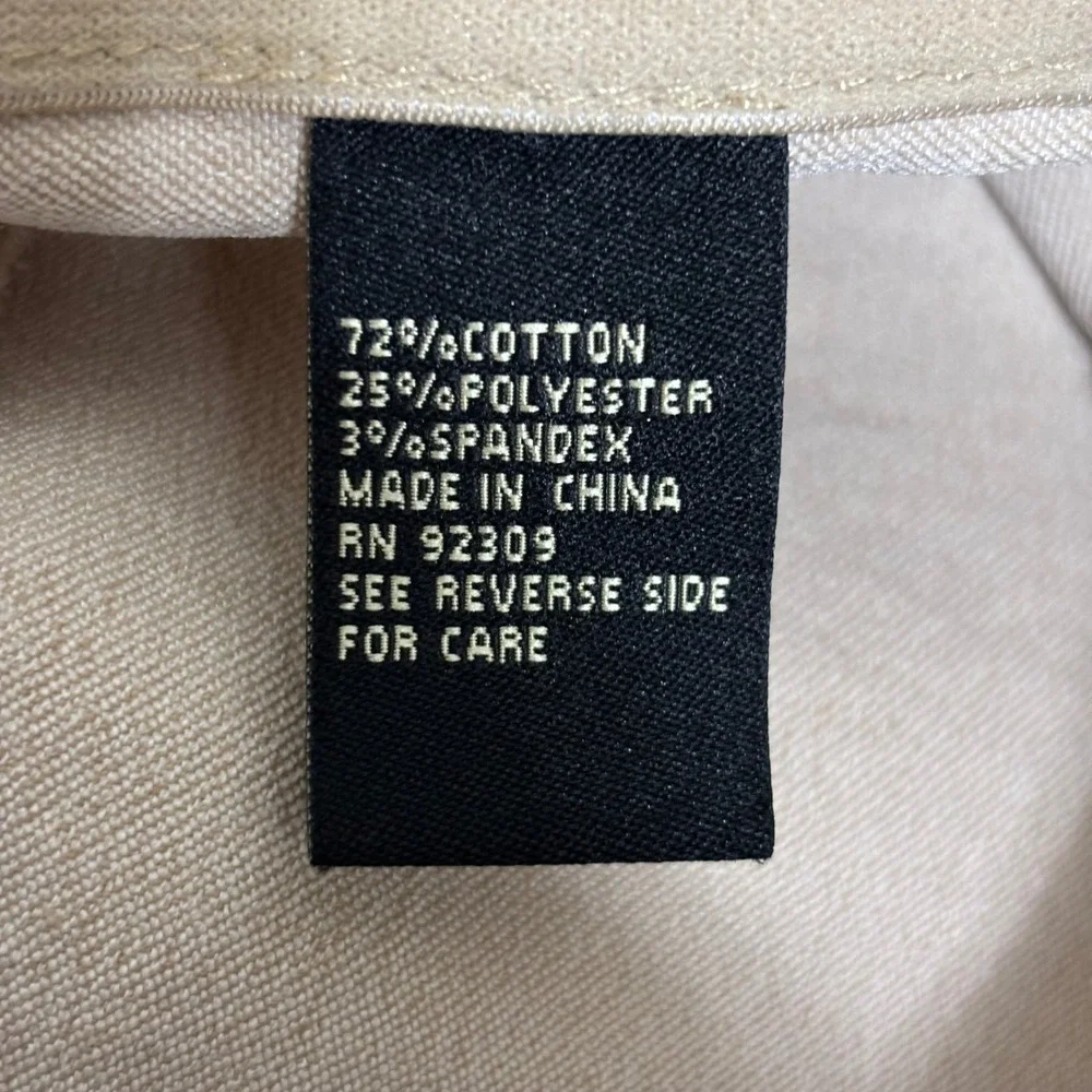 Comfort Stretch Pull On Skinny Pants Casual Work Minimalist Size 2X‎ Camel Tan